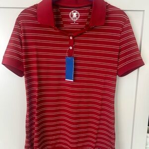 NRA  Red Striped Polo Shirt